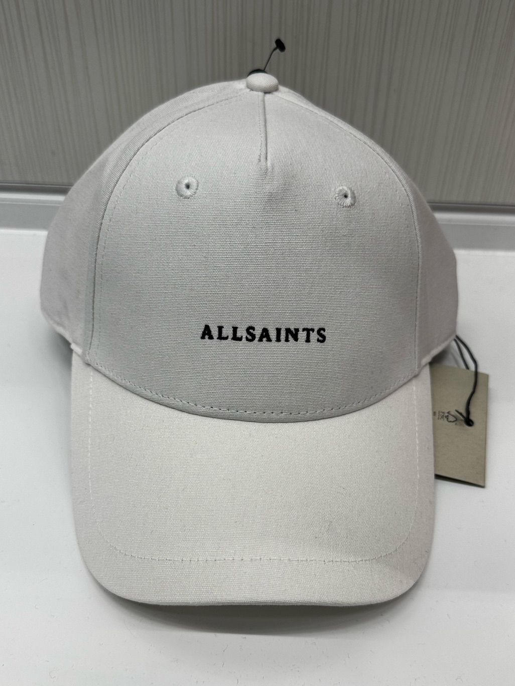 Allsaints White Logo Baseball Cap Unisex